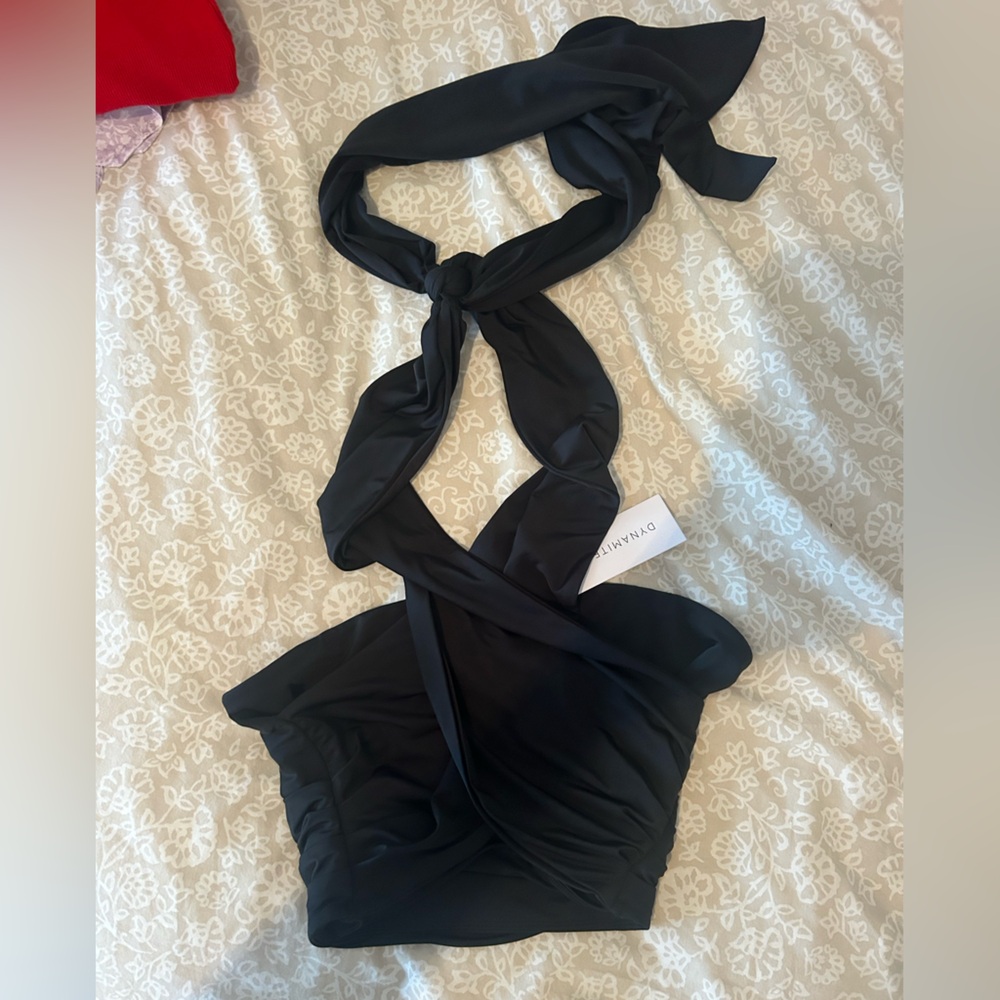 Black Halter Top